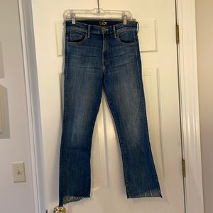 Mother Insider Crop Step Fray- 28 “Not Rough Enough” wash